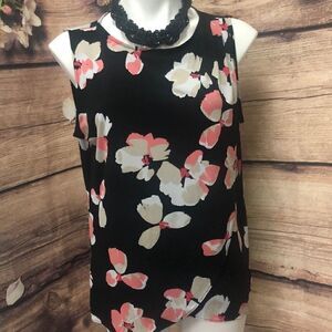 Liz Claiborne sleeveless faux wrap tank